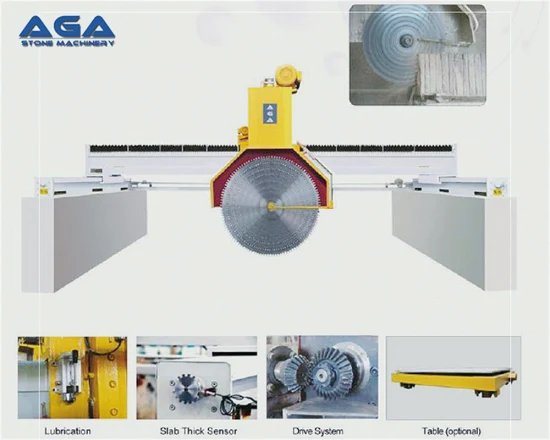 Venda imperdível Cortador de bloco de várias lâminas de pedra da China para mármore de granito (DQ2200/2500/2800)