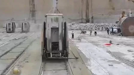 Máquina de corte de pedreira de pedra de granito com lâmina dupla